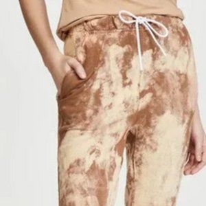 Cotton Citizen Milan Sweatpants Tie Dye Mustard/White Size S